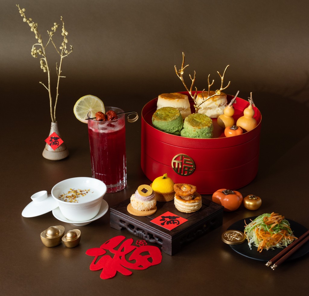 福澤春曉下午茶充滿新年氣氛。